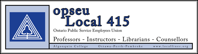 OPSEU Local 415 Banner